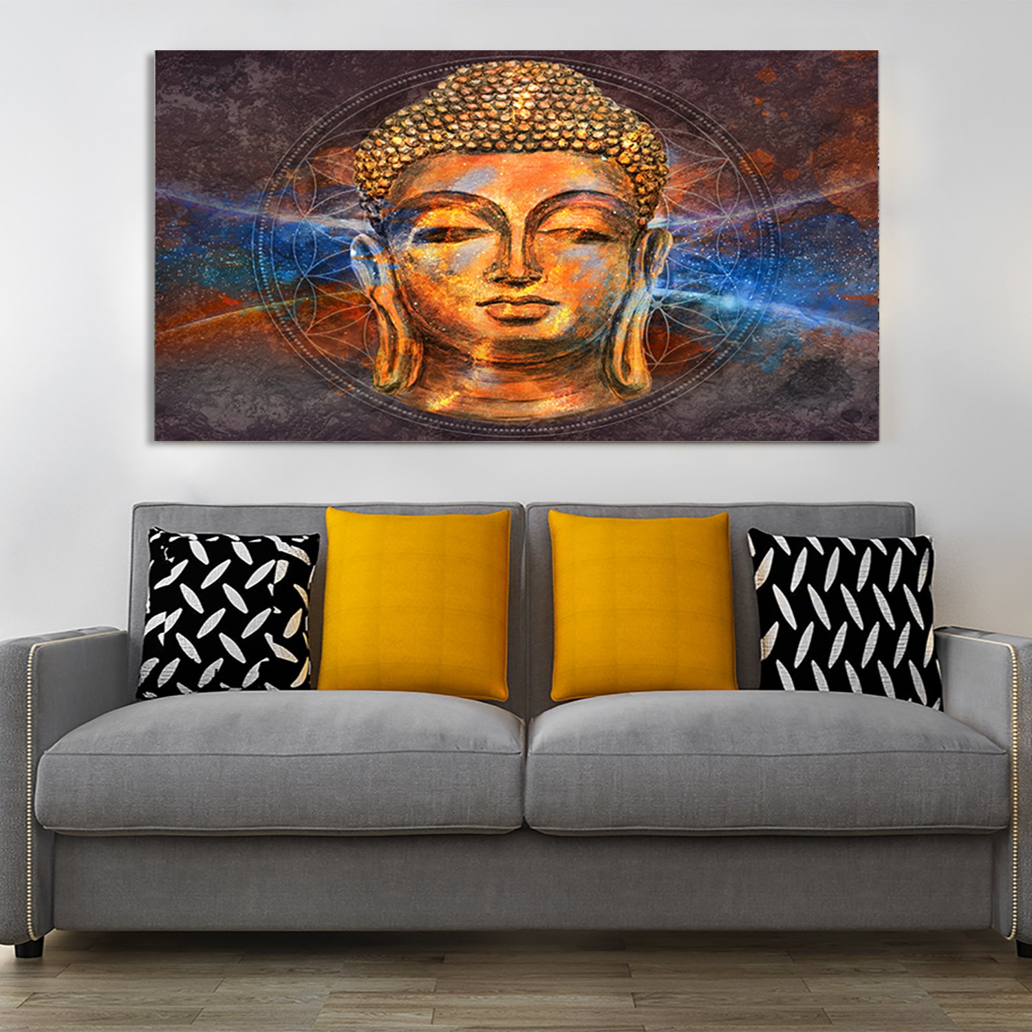 Classic Lord Buddha Premium Canvas Wall Painting decorative masterpiece for home decor